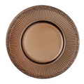 Royal Brown Glass Charger Plate (4 Piece Set)